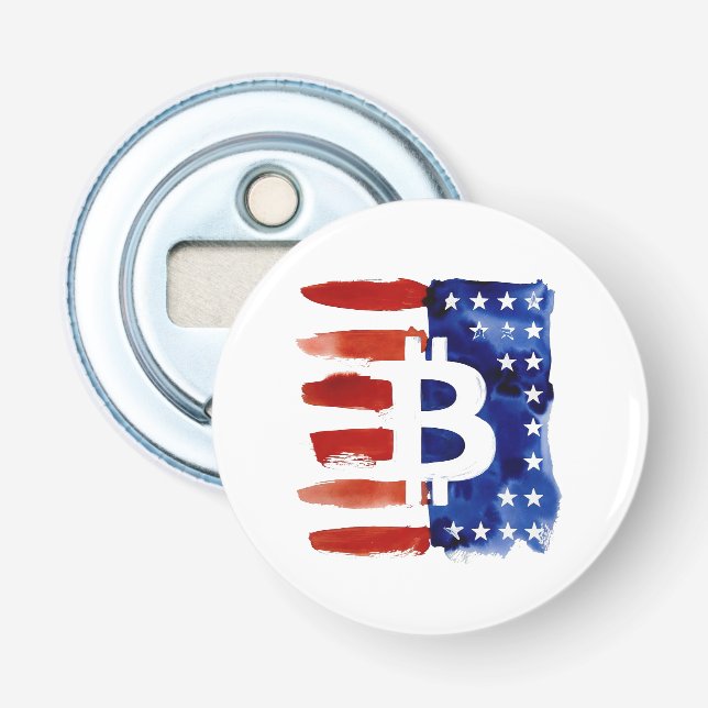 America Bitcoin (Målning nr 8) Flasköppnare (Framsidan)