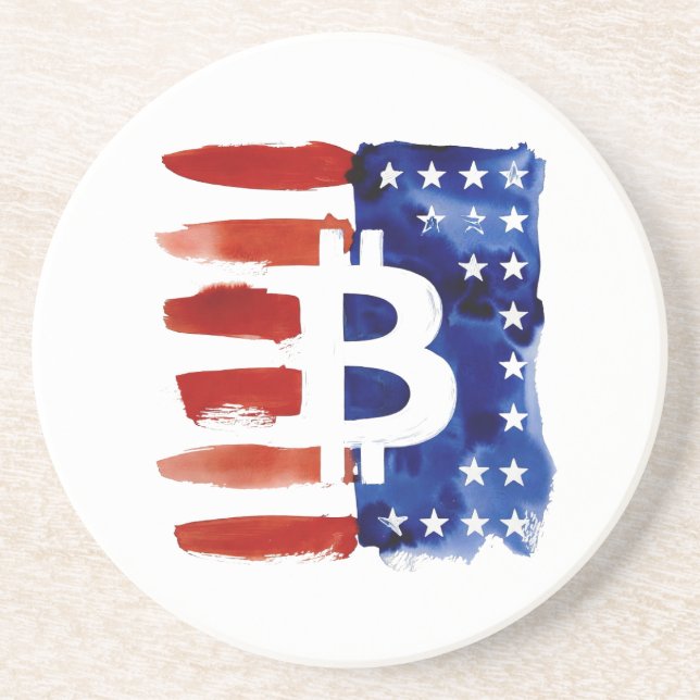 America Bitcoin (Målning nr 8) Underlägg (Framsidan)