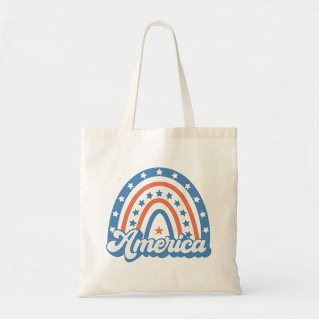 America Boho Retro Tygkasse (Framsidan)