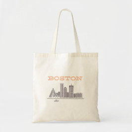 America Boston City Skyline, Boston Morsa Us Skyli Tygkasse