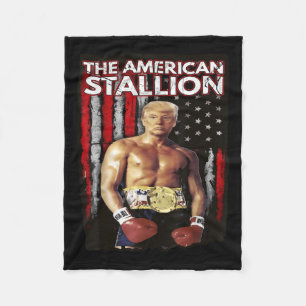 America Boxer Trump Rocky Trump Meme Trump 2024 , Fleecefilt