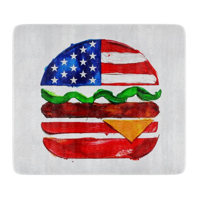 America Burger (Vit målning nr 1) (Framsidan)