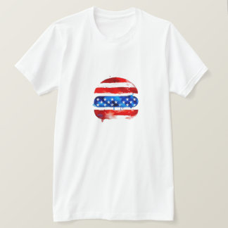 America Burger (Vit målning nr 2) T Shirt