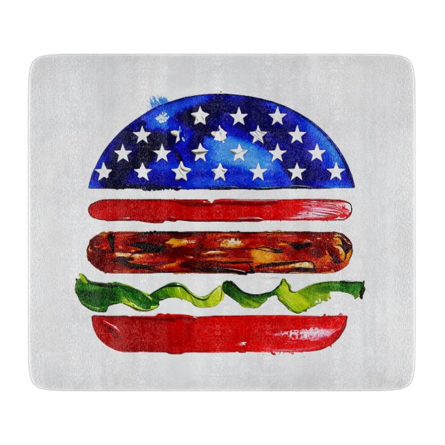 America Burger (Vit målning nr 5) (Framsidan)