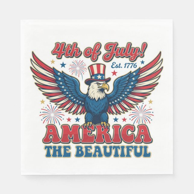 America den vackra pappersservett (Framsidan)