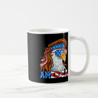 America Eagle 4 juli Mullet Amerikansk Flagga Usa Kaffemugg