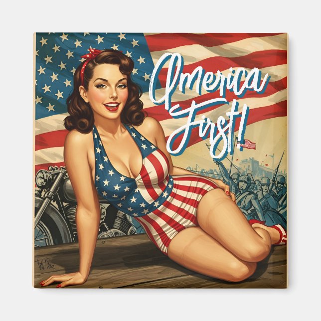 America First Susan Lee Square Magnet (Framsidan)