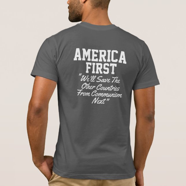 America First T-Shirt (Baksida)