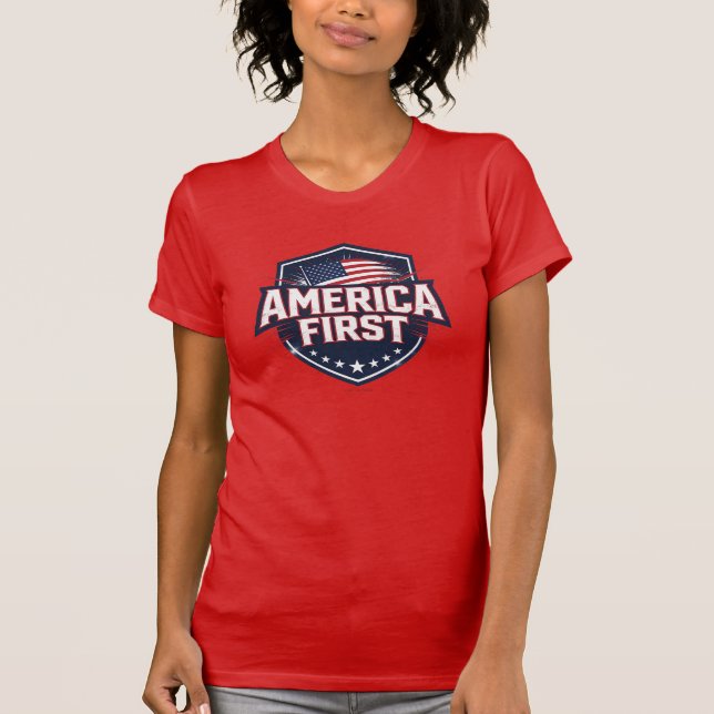 America First - T-Shirt (Framsida)