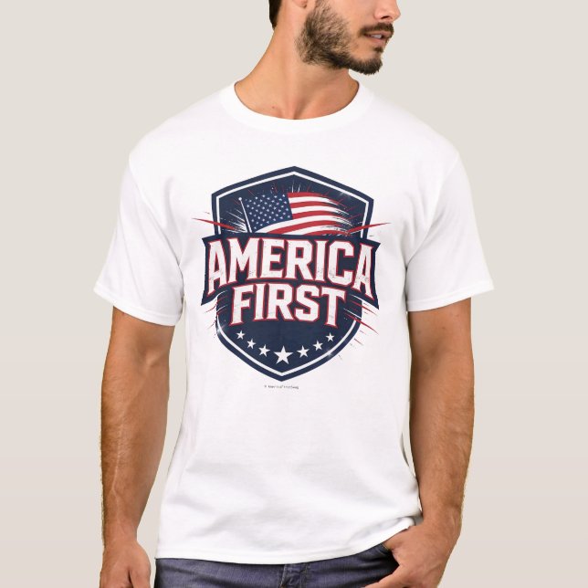 America First -  T Shirt (Framsida)