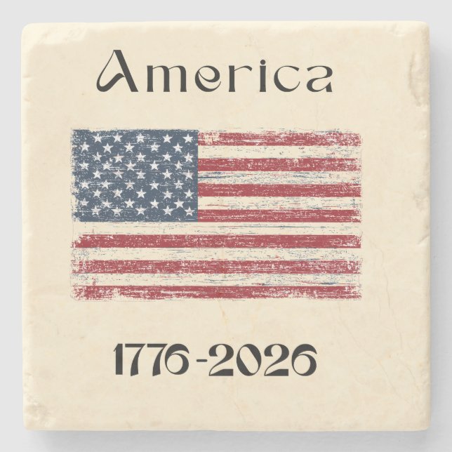 America Flag 1776 to 2026 USA 250th Anniversary  Stenunderlägg (Framsidan)