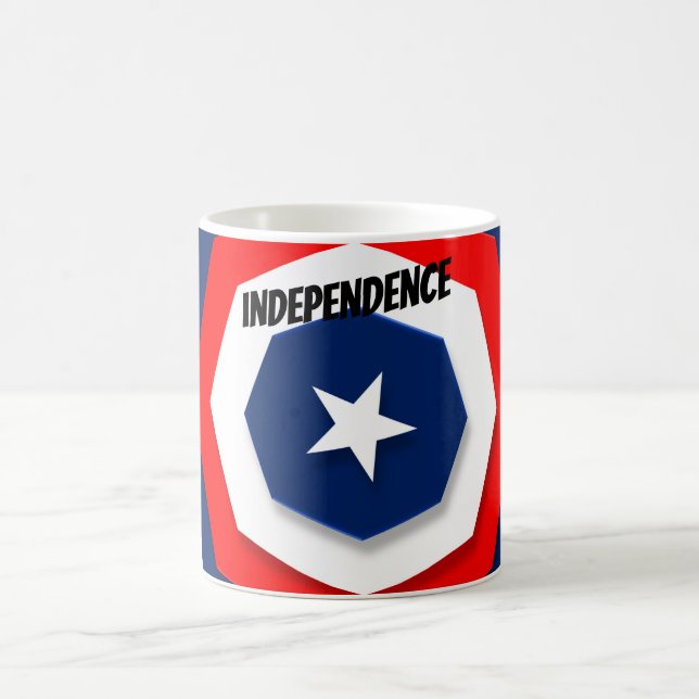 America Flagga Design Kaffemugg (Center)