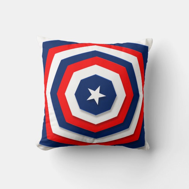 America Flagga Design Kudde (Framsida)