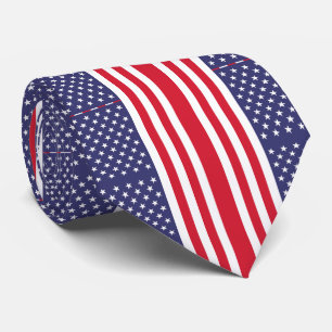 America Flagga Neck Tie Slips