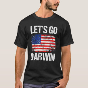 America Flagga Vintage Lets Go Darwin T Shirt