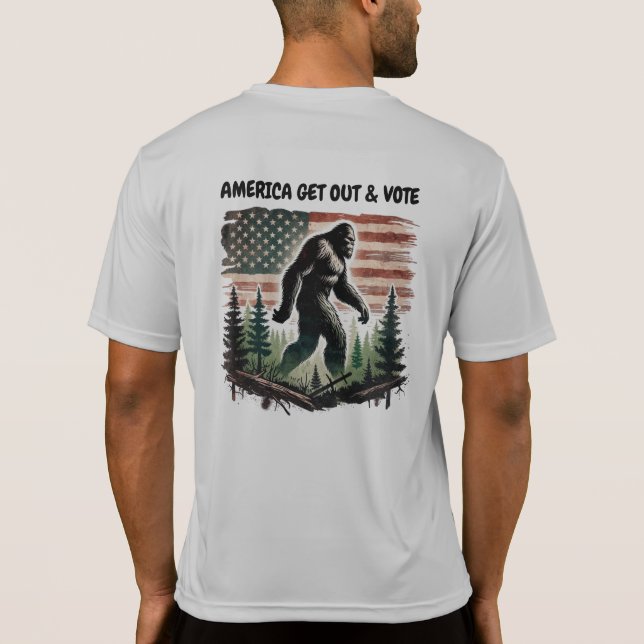 AMERICA GET OUT & VOTE  T SHIRT (Baksida)