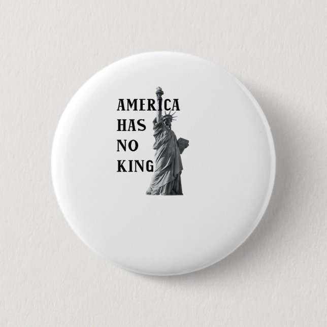 America har ingen kungen Classic Knapp (Framsida)