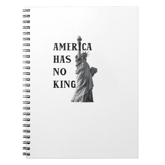 America Has No King Classic Anteckningsbok (Framsidan)