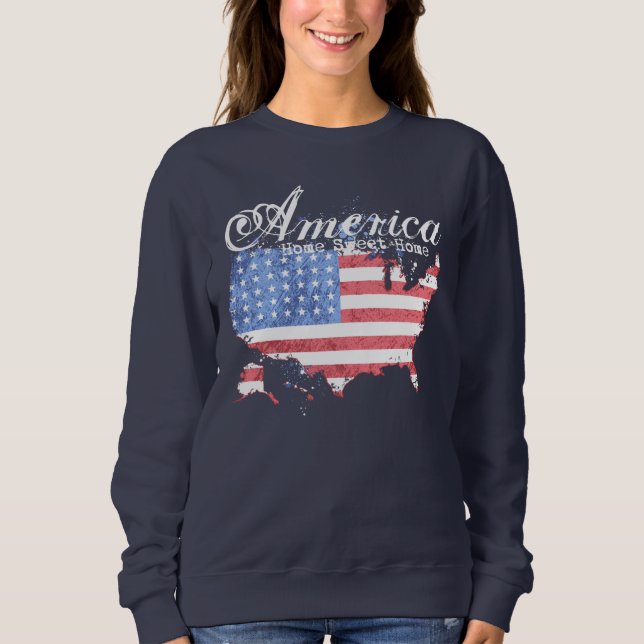 America Home Sweet Home T Shirt (Framsida)