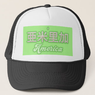 America kanji Written with grains of rice Keps