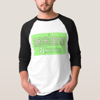 America kanji Written with grains of rice T Shirt