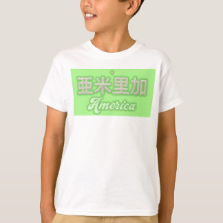 America kanji Written with grains of rice T Shirt