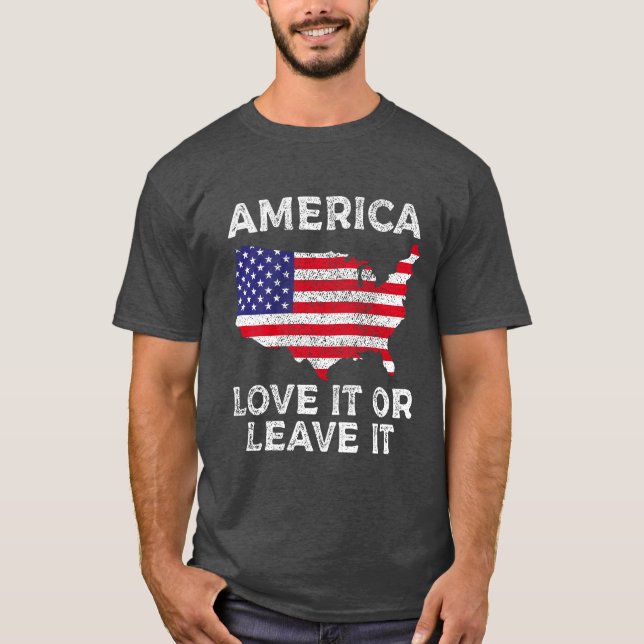 America kärlek it eller lämna it, Pro America vint T Shirt (Framsida)
