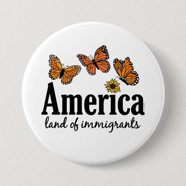 America Land Of Immigrants Knapp (Framsida)