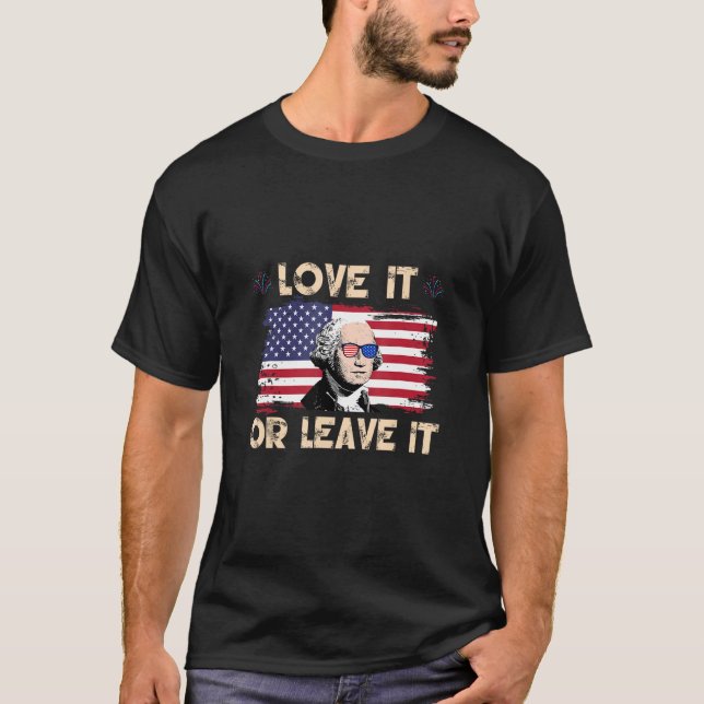 America Love It Or Leave It 4 T Shirt (Framsida)