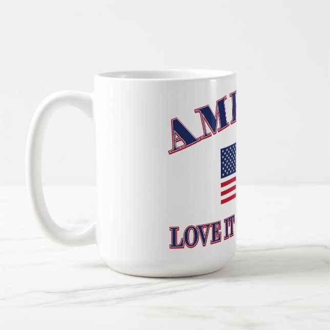 America Love It Or Leave It Kaffemugg (Vänster)