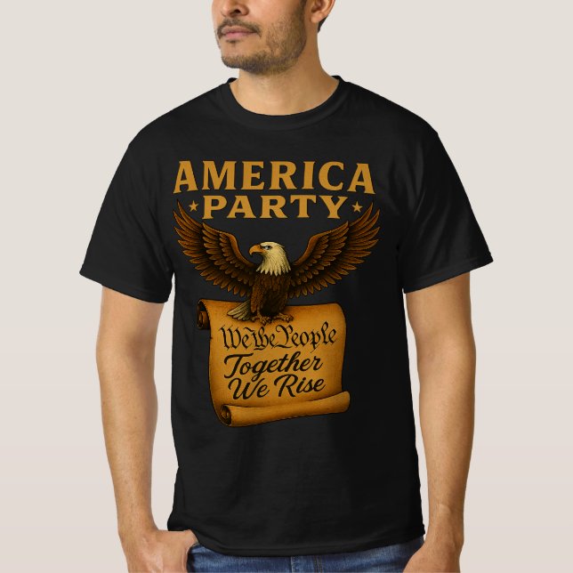 America Party T Shirt (Framsida)