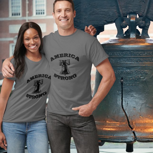 America Patriot Liberty Bell T Shirt (America Patriot Liberty Bell T-Shirt - Men's and Women's)