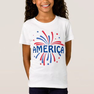 AMERICA Patriotic Fireworks 4 juli T-Shirt