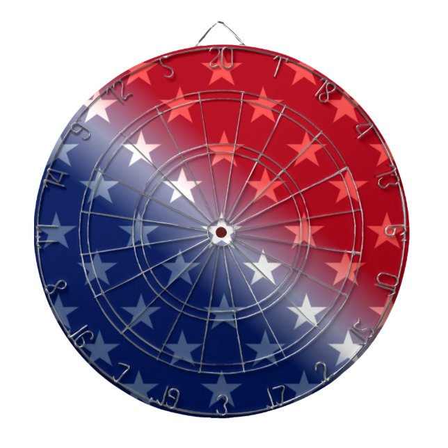 america patriotic rött vitt blått darttavla (Framsidan)