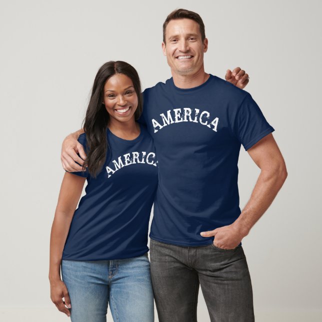 AMERICA Patriotic T Shirt (Unisex)