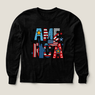 AMERICA PNG - Patriotisk Rött vitt blått blandad f T Shirt