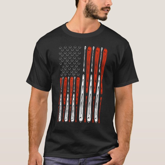 America Pride Flag Patriotic Independence Day July T Shirt (Framsida)