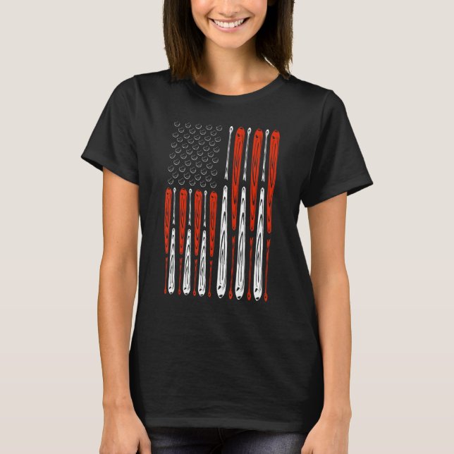 America Pride Flag Patriotic Independence Day July T Shirt (Framsida)