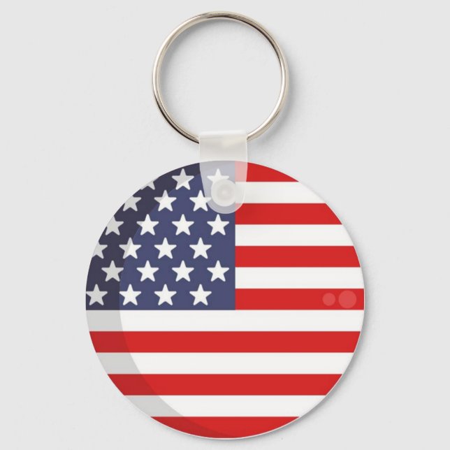 AMERICA PRIDE FLAGGA NYCKELRING (Framsida)