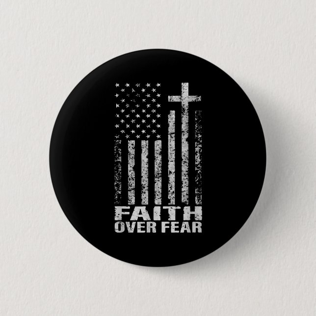 America Pride Us Flag Faith Over Fear Christian Bi Knapp (Framsida)