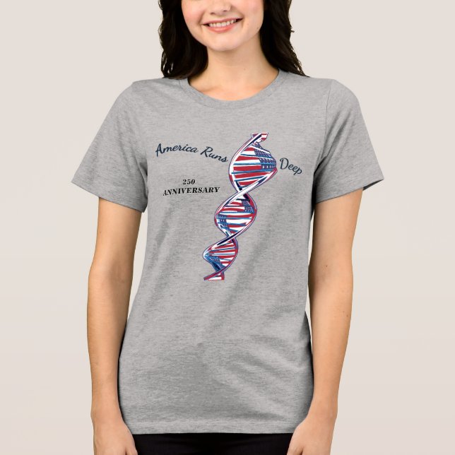 America Runs Deep T Shirt (Framsida)