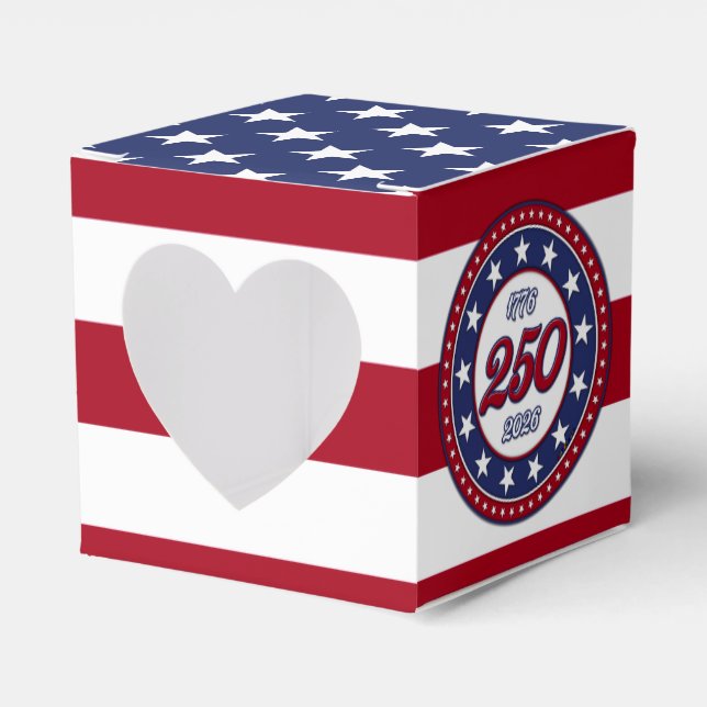 America’s 250th Birthday With USA Flag Presentaskar (Framsidan Sidan)