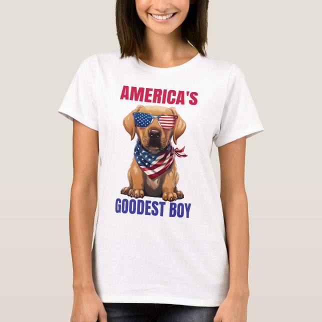 America’s Goodest Labrador T Shirt (Framsida)