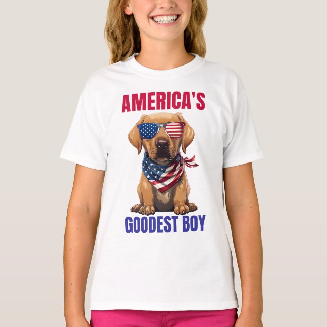 America’s Goodest Labrador T Shirt (Framsida)