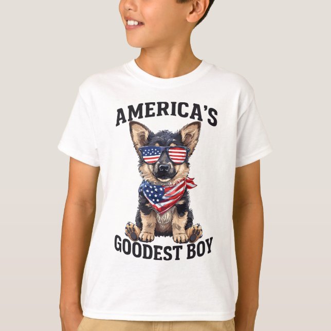 America’s Goodest Shepherd T Shirt (Framsida)