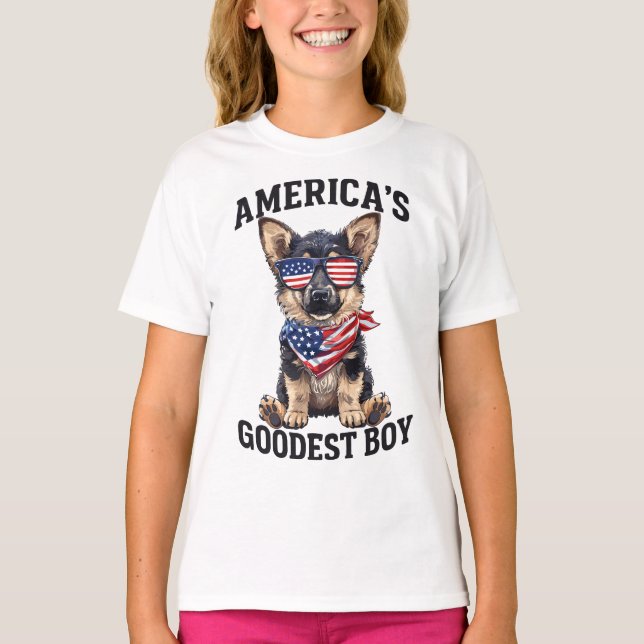 America’s Goodest Shepherd T Shirt (Framsida)