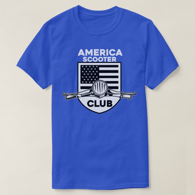 AMERICA SCOOTER-KLUBB T SHIRT (Design framsida)
