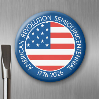 America Semiquincentennial 1776-2026 USA 250 Flagg Magnet