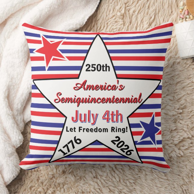 America Semiquincentennial Star Stripes  Kudde (Filt)