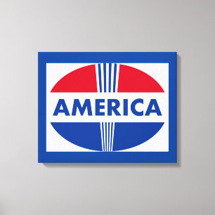 AMERICA SIGN CANVASTRYCK